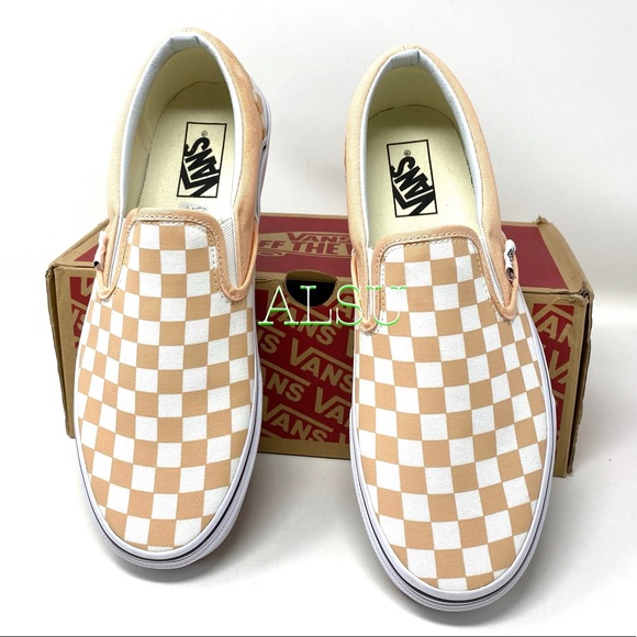 VANS Classic Slip On Checkerboard Bleached Women’s - Picture 5 of 8